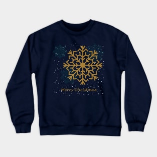 Golden snowflake Crewneck Sweatshirt